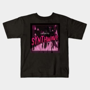 Listen to Synthwave - Neon Slasher Kids T-Shirt